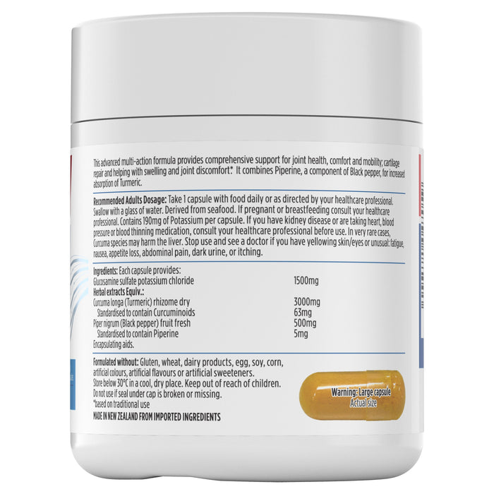 Nutra-Life Joint Care Glucosamine + Turmeric 60 Capsules - image 2