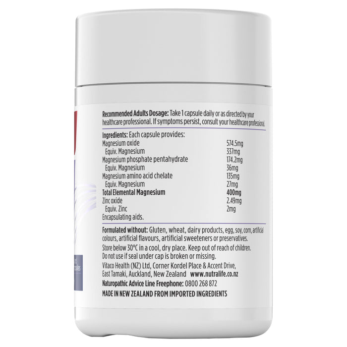 Nutra-Life Magnesium Complete 400 Capsules - image 6