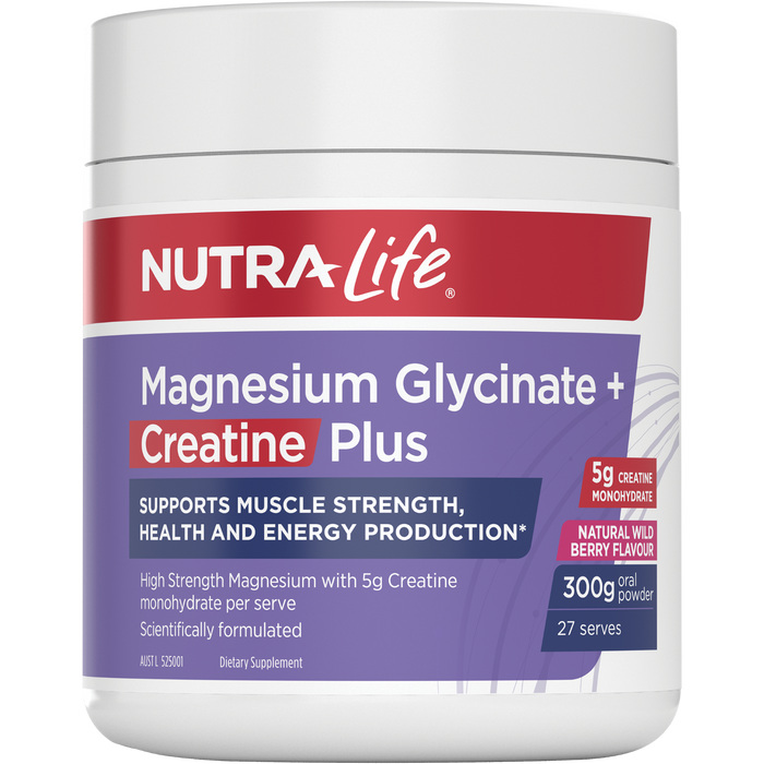 Nutra-Life Magnesium Glycinate + Creatine Plus Powder 300g - image 5