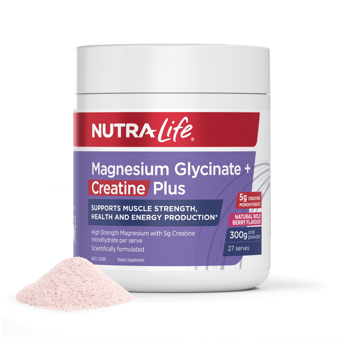 Nutra-Life Magnesium Glycinate + Creatine Plus Powder 300g