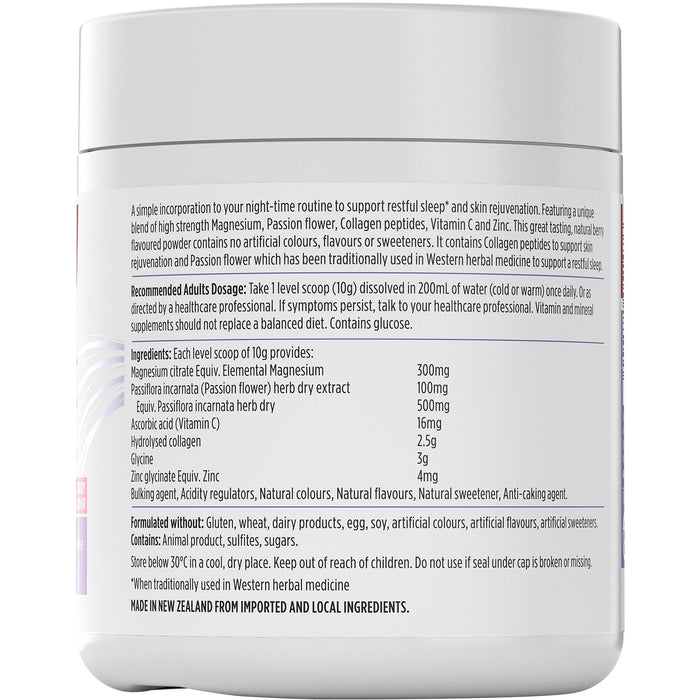 Nutra-Life Magnesium Sleep + Collagen Renew Powder 250g - image 2