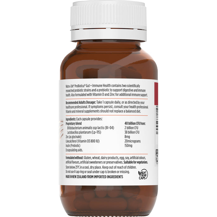 Nutra-Life ProBiotica Gut + Immune Health 60 Capsules
