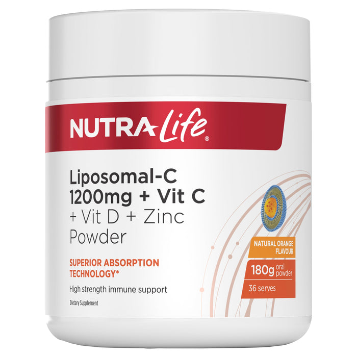 Nutralife Liposomal-C 1200mg Vit C + D + Zinc - image 1