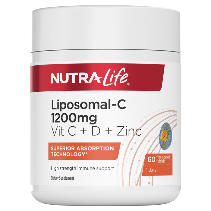 Nutralife Liposomal-C 1200mg Vit C + D + Zinc - image 2