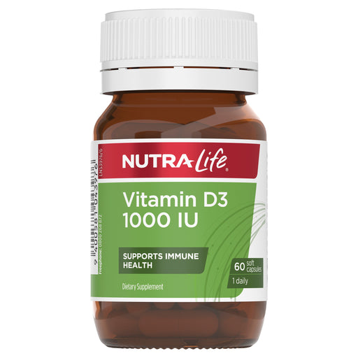 Nutralife Vitamin D3 1000IU Capsules - image 2