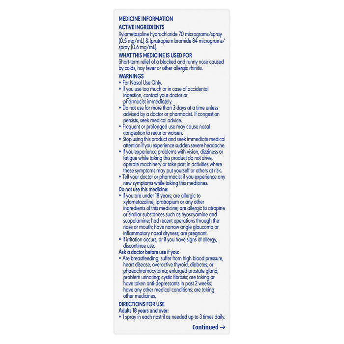 Otrivin Plus Adult Nasal Spray - image 2