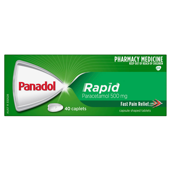 Panadol Rapid for Pain Relief, Paracetamol - 500mg 40 Caplets - image 3