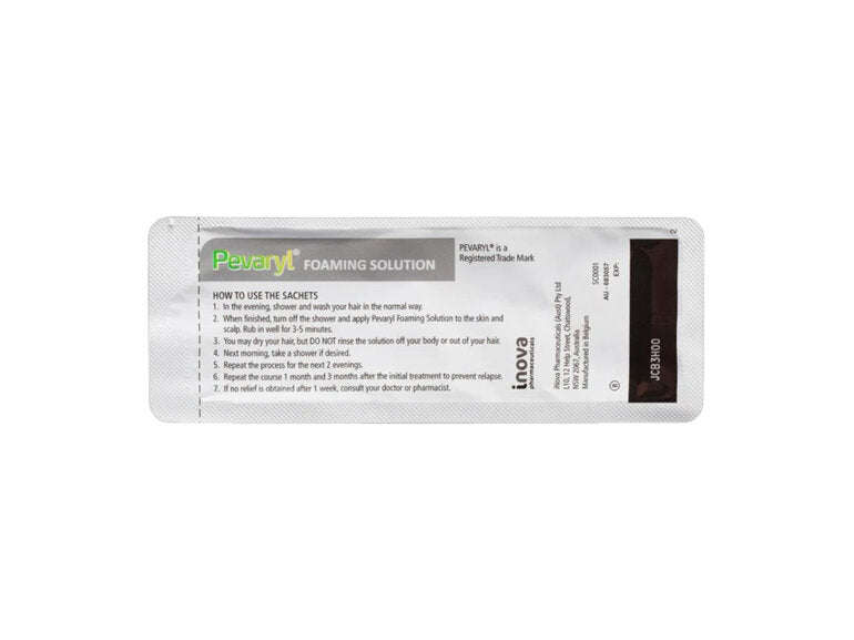 PEVARYL Foaming Solution 10g 1% 3 Sachets