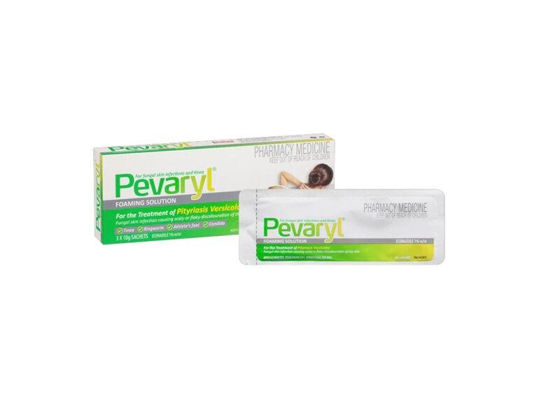 PEVARYL Foaming Solution 10g 1% 3 Sachets