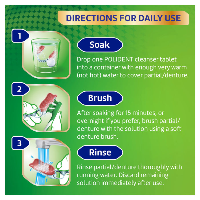 Polident Whitening Daily Cleanser 36's - image 6