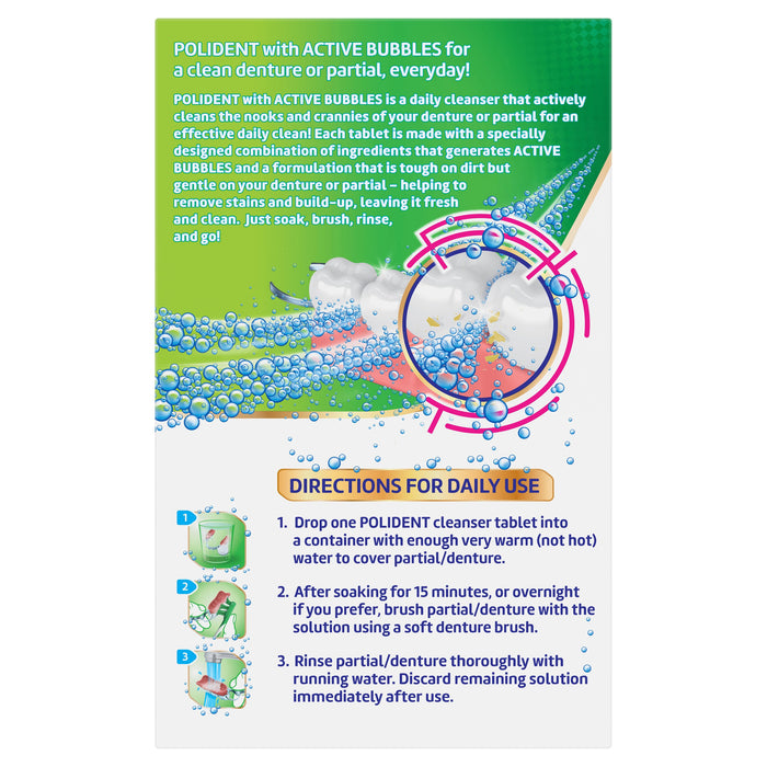 Polident Whitening Daily Cleanser 36's - image 7