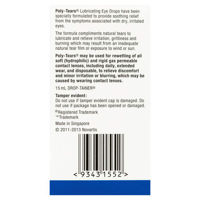 Poly Tears Lubricating Eye Drops - image 4
