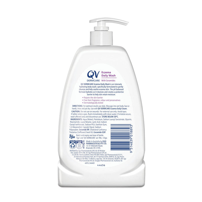 QV Dermcare Eczema Daily Wash 350mL - image 3