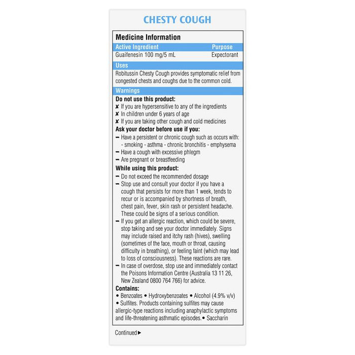 Robitussin Chesty Cough 200ml - image 3