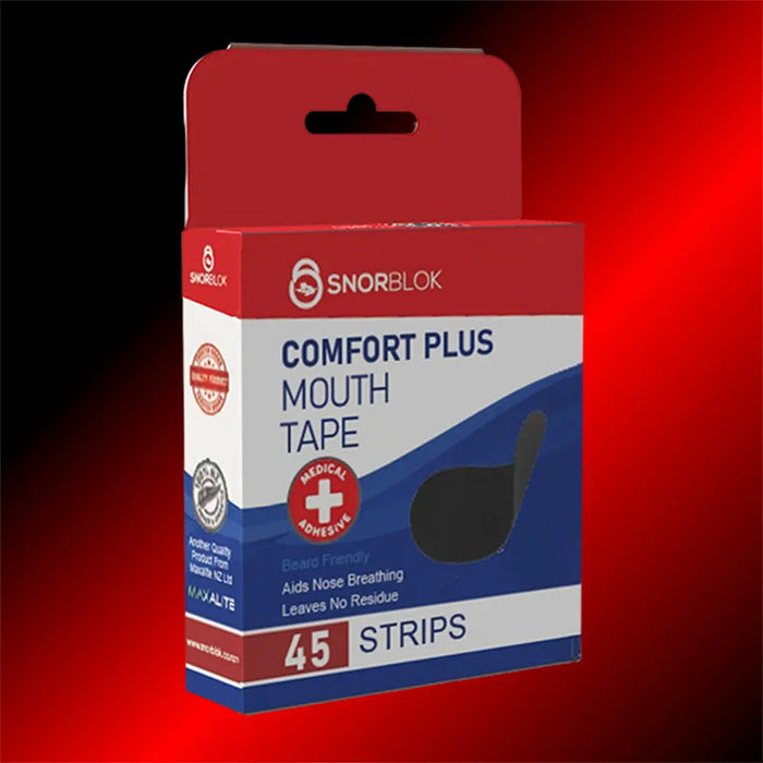 Snorblok Mouth Tape Adult Black 45 Pack