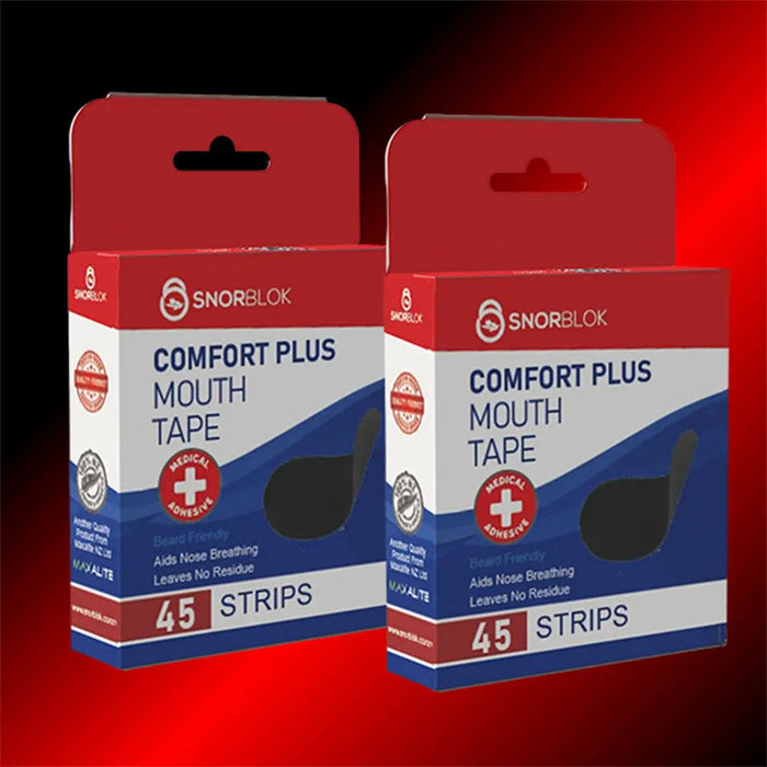 Snorblok Mouth Tape Adult Black 45 Pack