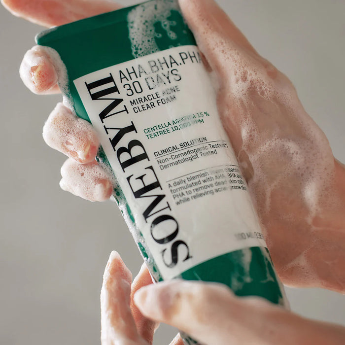 Somebymi AHA/BHA/PHA Miracle Foam Cleanser 100ml