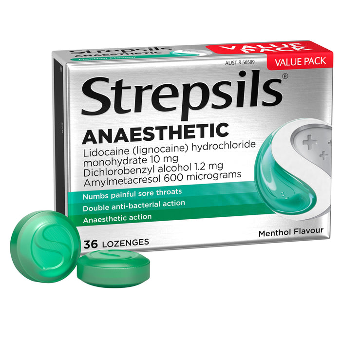 Strepsils Plus Anaesthetic Lozenge Original 36's - image 2