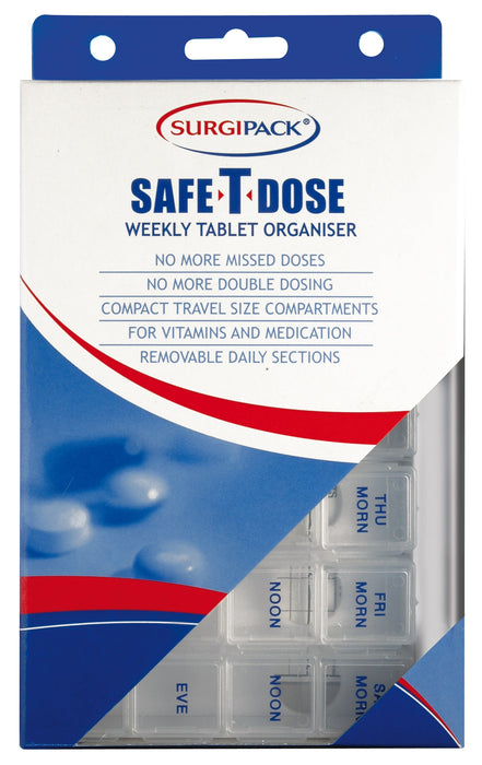 SurgiPack Safe-T-Dose Weekly Tablet Organiser - image 2