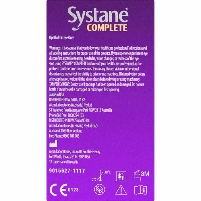 Systane Complete Lubricant Eye Drops 10ml