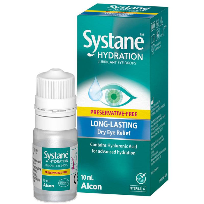 Systane Hydration Preservative-Free Lubricant Eye Drops 10ml Multidose
