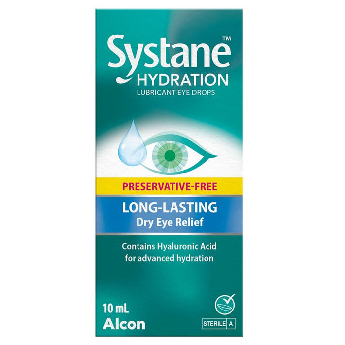 Systane Hydration Preservative-Free Lubricant Eye Drops 10ml Multidose