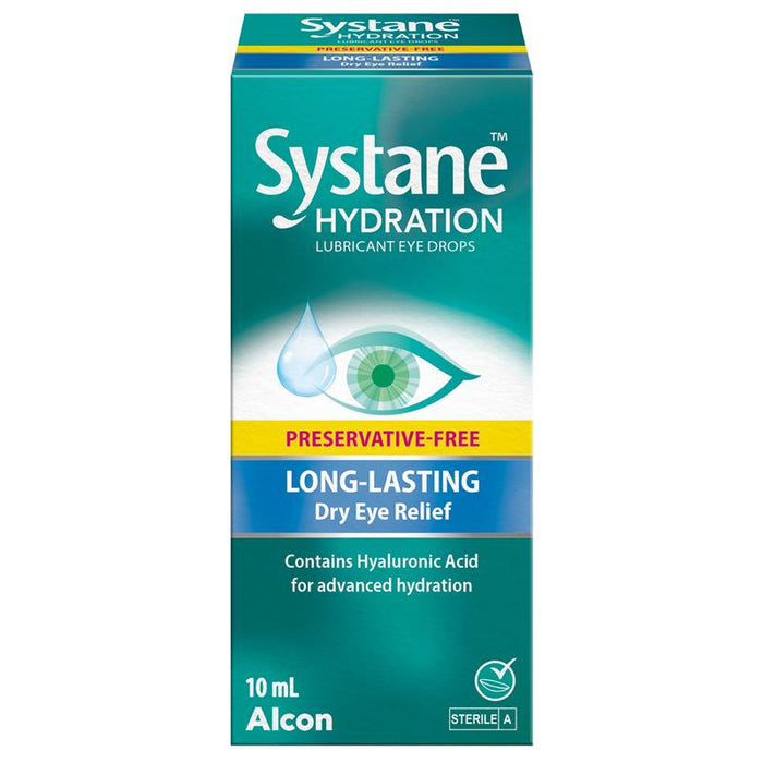 Systane Hydration Preservative-Free Lubricant Eye Drops 10ml Multidose