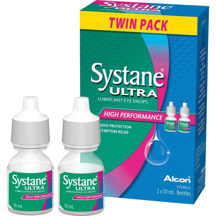 Systane Ultra Lubricant Eye Drops Twin Pack 2 x 10ml