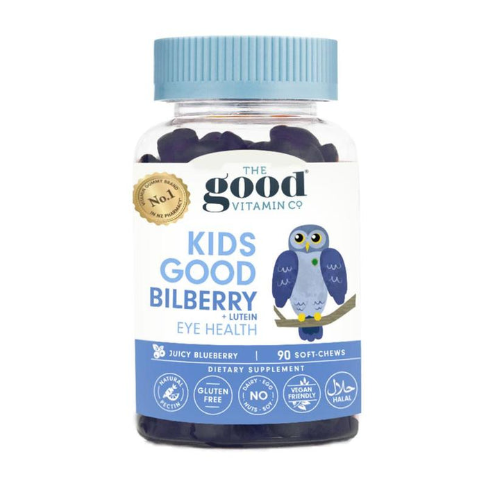 The Good Vitamin Co Kids Good Bilberry + Lutein Eye Health 90 Soft-Chews