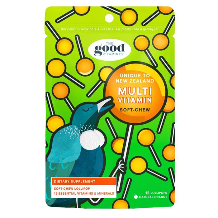 The Good Vitamin Co Kids Good Multi Pops Soft-Chew Lollipops