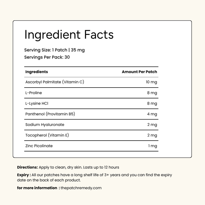 The Patch Remedy Collagen Topical Patches 30 Pack