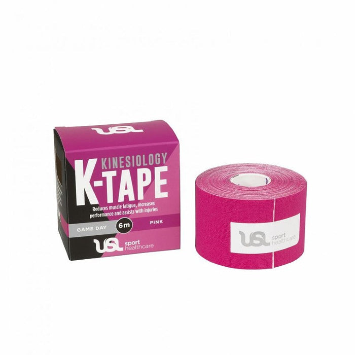 USL Sport K-Tape Kinesiology Tape Pink 5cm x 6m