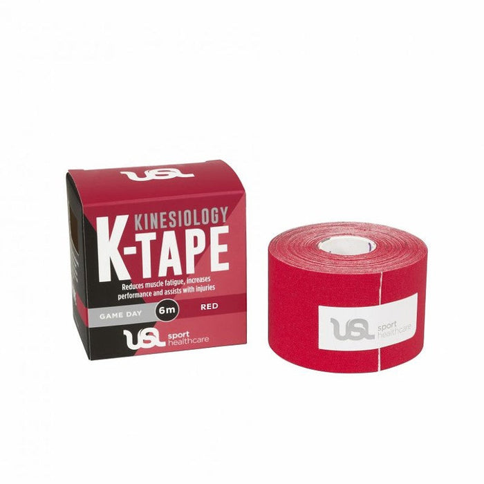 USL Sport K-Tape Kinesiology Tape Red 5cm x 6m