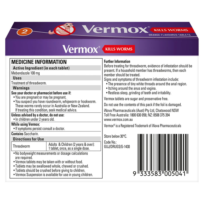 Vermox Orange Tablets - image 4