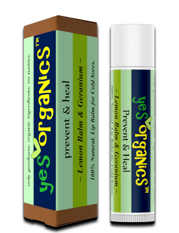 Yes Organics Lemon Balm & Geranium Prevent and Heal Lip Balm - image 2