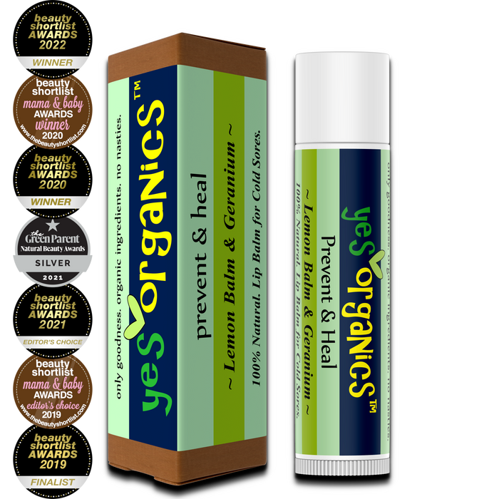 Yes Organics Lemon Balm & Geranium Prevent and Heal Lip Balm - image 3