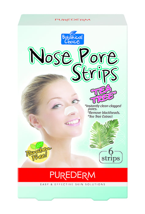 Purederm Nose Pore Strips - Tea Tree (6 strips)