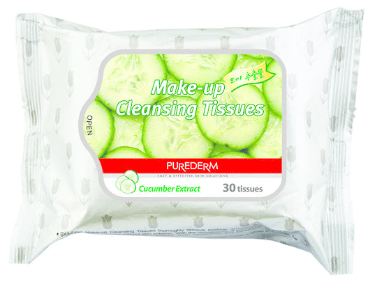 Purederm Makeup Remover Wipes in Cucumber (30 Pcs)