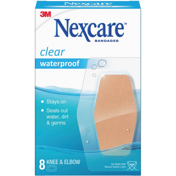 Nexcare Clear Waterproof Knee & Elbow 8s