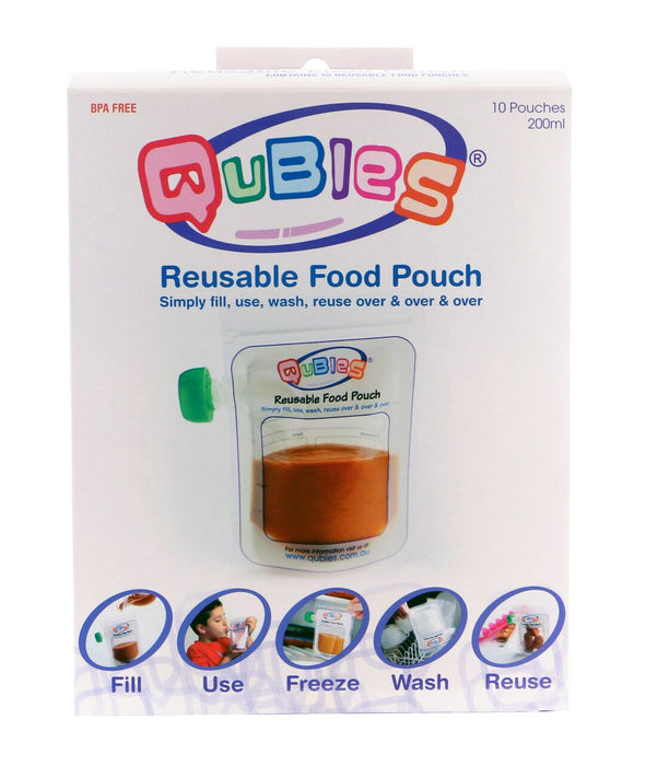 Qubies Reusable Food Pouch