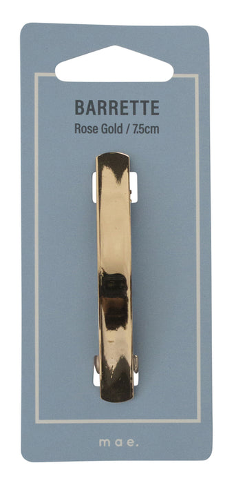 Mae 7.5cm Rose Gold Barrette