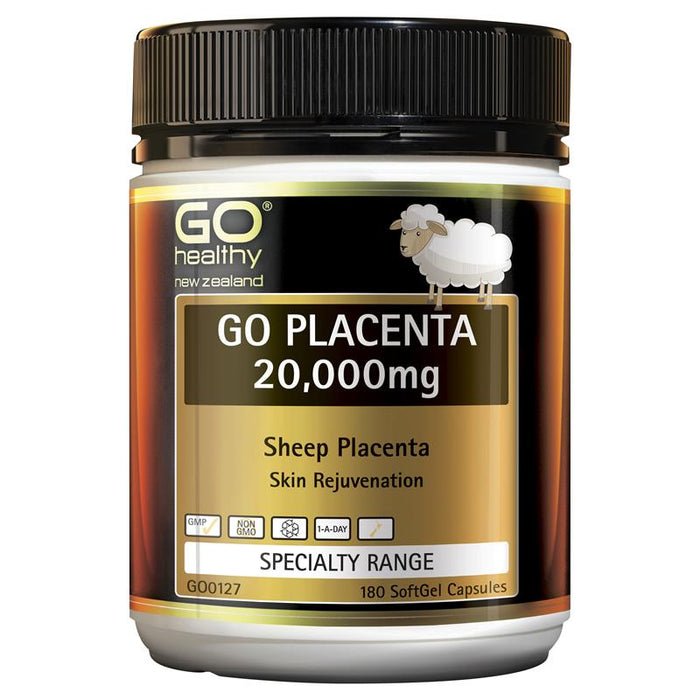GO Healthy Placenta 20000mg (180 Capsules)