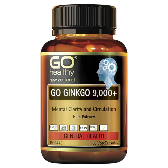 Go Healthy Go Ginkgo 9,000+ (60 Vege Caps)