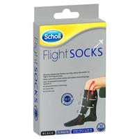 Scholl Flight Socks Black Unisex