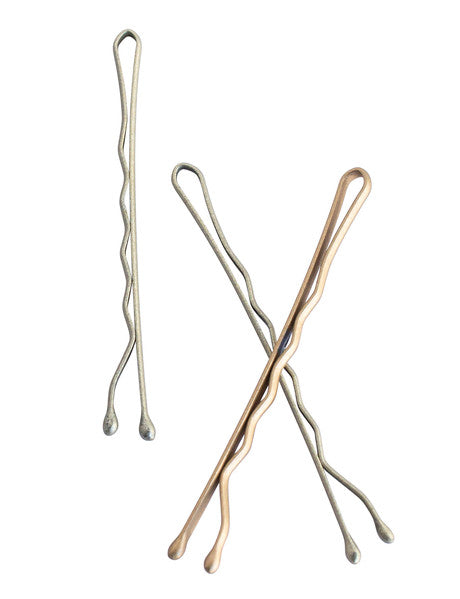 Mae 5cm Satin Blonde Bobby Pins 60s