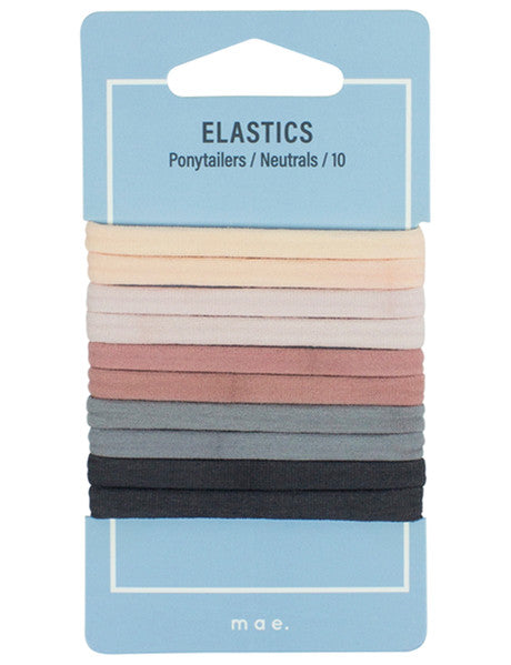 Mae Ponytailers Neutral Elastics 10s