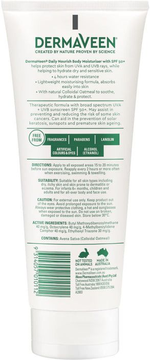 DermaVeen® Daily Nourish Body Moisturiser SPF50+