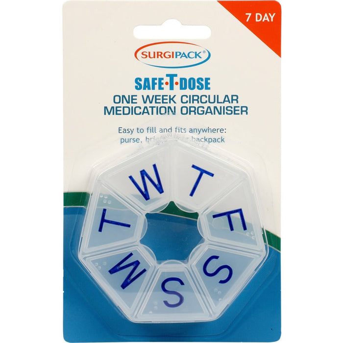 SurgiPack Safe-T-Dose 1 Week Circular Medication Organiser