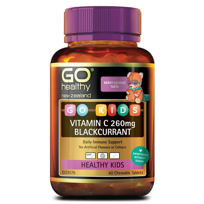 GO Healthy Kids Vitamin C 260mg 60 Chewable Tablets