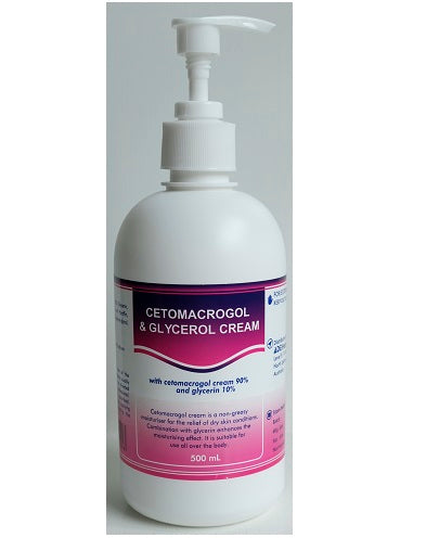 (Sorbolene) Cetomacrogol 90% + Glycerol 10% Cream (Pump Pack)